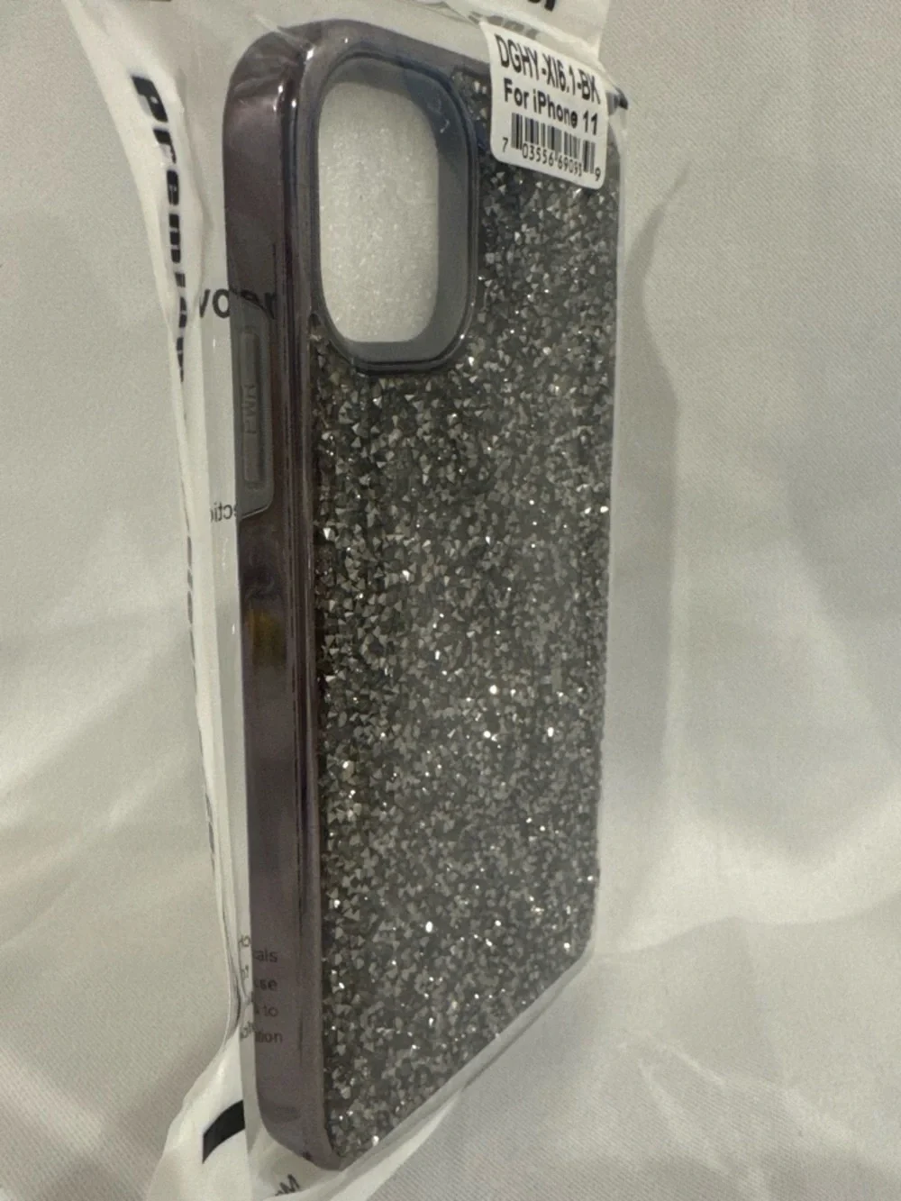 Bling Rhinestone Crystal Textured Protective Case for iPhone 11
